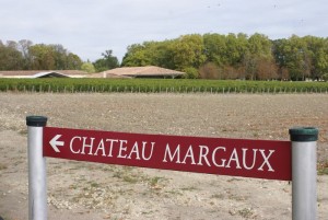 Roadsign of Chateau Margaux 